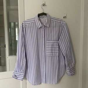 AYR Striped Long Sleeve Button Down Shirt - The Deep End